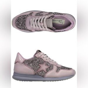 ✨BNWOB Gorgeous Vintage Havana Women's Dusty Lavender Bling Sparkle Sneakers